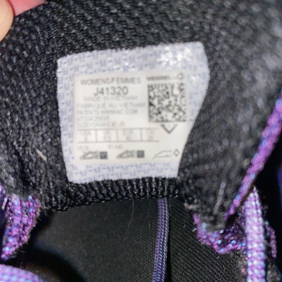 Merrell Women’s Siren Edge Purple and Blue Hiking Shoes - Picture 4 of 5